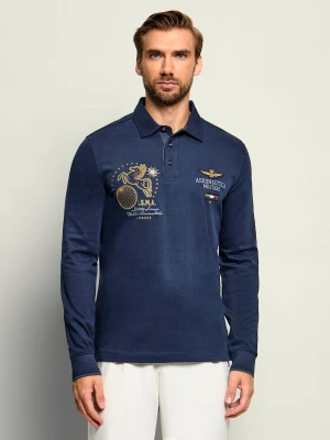 Aeronautica Militare Polo | Regular Fit granatowy
