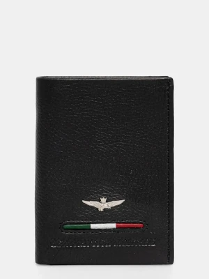Aeronautica Militare portfel skórzany czarny