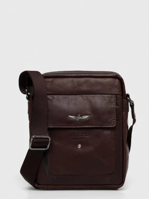 Aeronautica Militare saszetka skórzana kolor brązowy