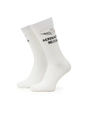 Aeronautica Militare Skarpety Wysokie Męskie 251CZ010L499 Biały