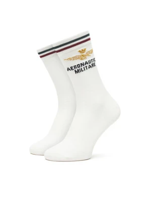Aeronautica Militare Skarpety Wysokie Męskie 252CZ0012UL00499 Biały