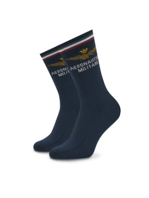 Aeronautica Militare Skarpety Wysokie Męskie 252CZ0012UL00499 Granatowy