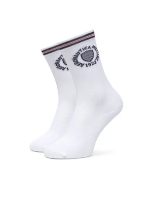 Aeronautica Militare Skarpety wysokie unisex 251CZ015DL561 Biały