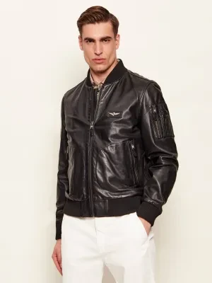 Aeronautica Militare Skórzana kurtka bomber | Regular Fit