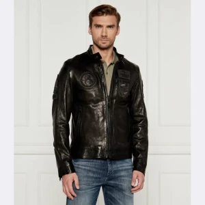 Aeronautica Militare Skórzana kurtka MOTOCICLISTA | Regular Fit