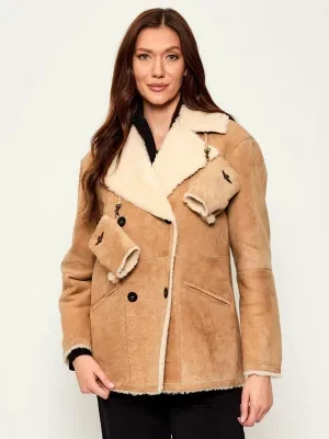 Aeronautica Militare Skórzany kożuch | Regular Fit