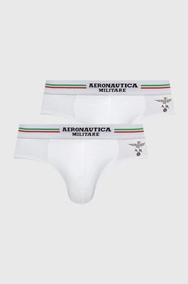 Aeronautica Militare Slipy (2-pack) męskie kolor biały