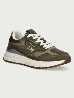 Aeronautica Militare SNEAKERS sneakersy męskie zielony