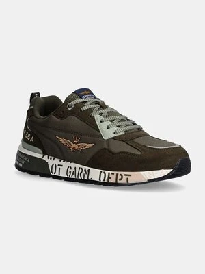 Aeronautica Militare sneakersy kolor zielony SC276CT3380