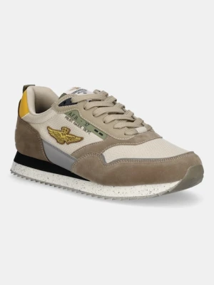 Aeronautica Militare sneakersy SNEAKERS męskie kolor beżowy 252SC0288UCT03545