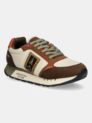 Aeronautica Militare sneakersy SNEAKERS męskie kolor brązowy 252SC0292UCT03547