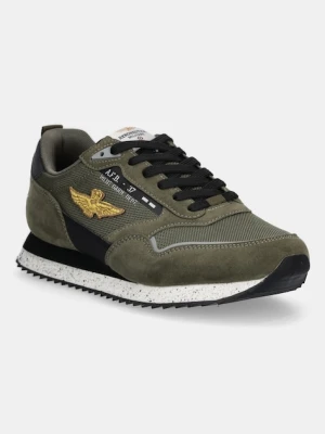 Aeronautica Militare sneakersy SNEAKERS męskie kolor zielony 252SC0288UCT03545