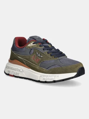 Aeronautica Militare sneakersy SNEAKERS męskie kolor zielony 252SC0318UCT04248