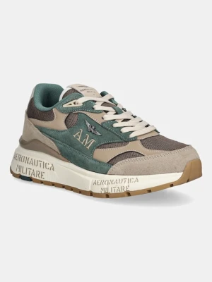 Aeronautica Militare sneakersy SNEAKERS męskie kolor zielony 252SC0318UCT04248
