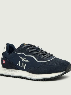 Aeronautica Militare Sneakersy | zamsz granatowy