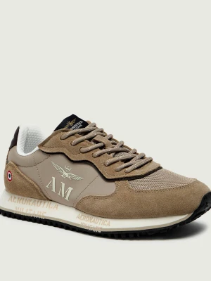 Aeronautica Militare Sneakersy | zamsz beżowy