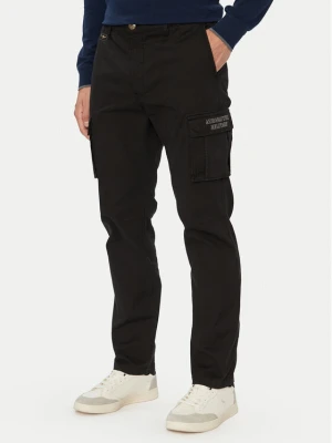 Aeronautica Militare Spodnie cargo 262PA1329UCT02443 Czarny Regular Fit