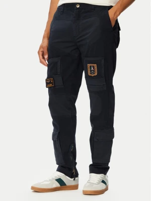 Aeronautica Militare Spodnie cargo 262PA1664UCT04241 Granatowy Regular Fit