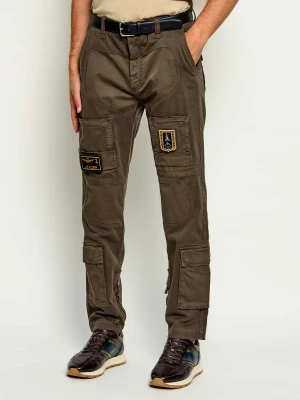 Aeronautica Militare Spodnie cargo Anti-G | Regular Fit brązowy