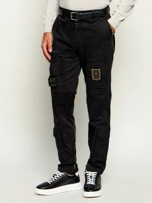Aeronautica Militare Spodnie cargo Anti-G | Straight fit czarny