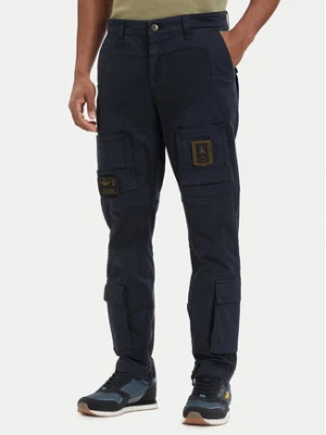 Aeronautica Militare Spodnie cargo Iconic Anti-G 261PA1387UCT01493 Granatowy Regular Fit
