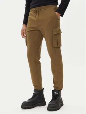 Aeronautica Militare Spodnie dresowe 252PF1010UF00662 Zielony Regular Fit