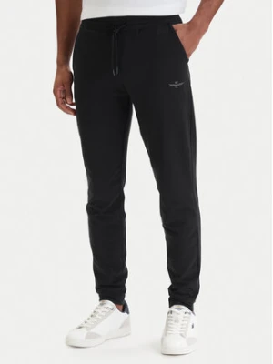 Aeronautica Militare Spodnie dresowe 261PF0872UF00459 Czarny Regular Fit