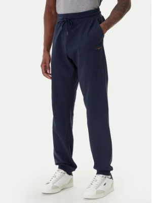 Aeronautica Militare Spodnie dresowe 261PF1008UF00674 Granatowy Regular Fit