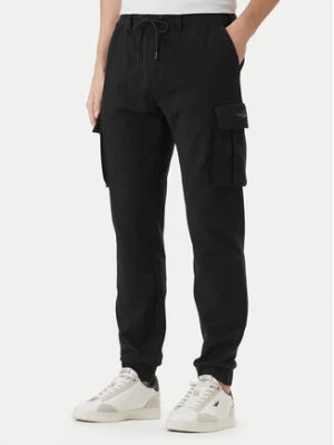 Aeronautica Militare Spodnie dresowe 261PF1020UF00674 Czarny Regular Fit
