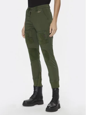 Aeronautica Militare Spodnie materiałowe 232PA1567DCT3017 Zielony Regular Fit