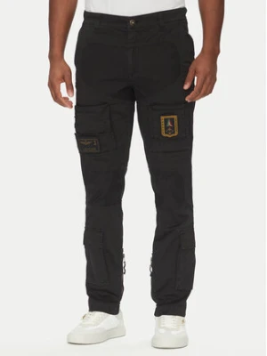 Aeronautica Militare Spodnie materiałowe 251PA1387CT1493 Czarny Regular Fit