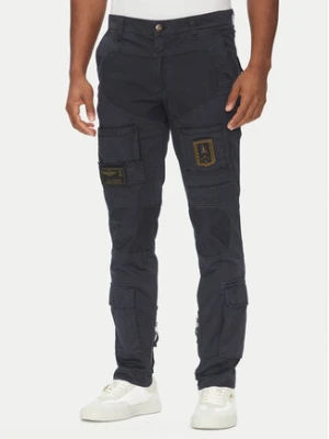 Aeronautica Militare Spodnie materiałowe 251PA1387CT1493 Granatowy Regular Fit