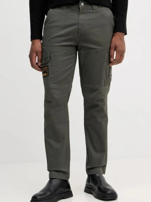 Aeronautica Militare spodnie męskie kolor zielony proste PA1688UCT03399