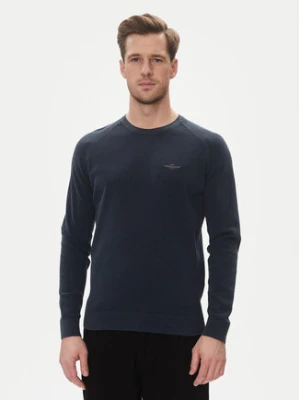 Aeronautica Militare Sweter 251MA1556L560 Granatowy Regular Fit