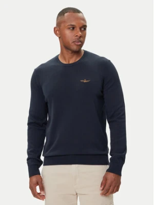Zdjęcie produktu Aeronautica Militare Sweter 252MA1611UL00506 Granatowy Regular Fit