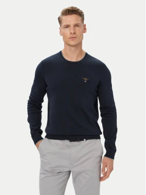 Aeronautica Militare Sweter 262MA1631UL00506 Granatowy Regular Fit