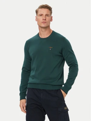 Aeronautica Militare Sweter 262MA1631UL00506 Zielony Regular Fit