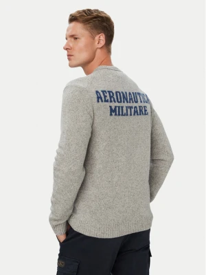 Aeronautica Militare Sweter 262MA1645UL00924 Szary Regular Fit