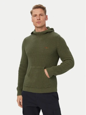 Aeronautica Militare Sweter 262MA1665UL00409 Khaki Regular Fit