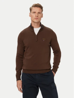 Aeronautica Militare Sweter 262MA1670UL00506 Brązowy Regular Fit
