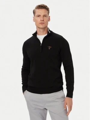 Aeronautica Militare Sweter 262MA1670UL00506 Czarny Regular Fit
