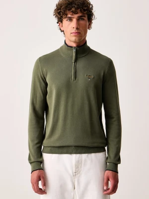 Aeronautica Militare sweter męski bawełniany zielony