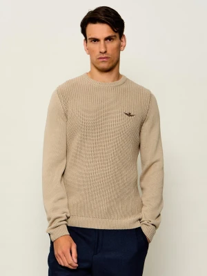 Aeronautica Militare Sweter | Regular Fit beżowy