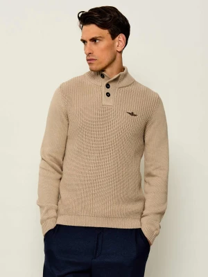Aeronautica Militare Sweter | Regular Fit beżowy