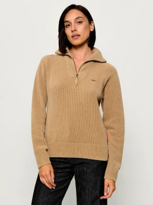 Aeronautica Militare Sweter | Regular Fit beżowy