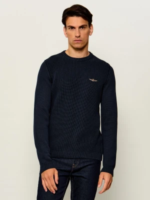 Aeronautica Militare Sweter | Regular Fit granatowy