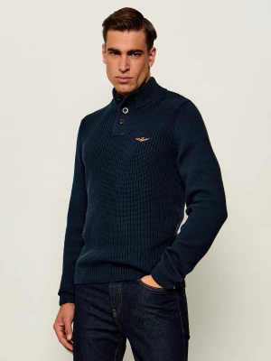 Aeronautica Militare Sweter | Regular Fit granatowy