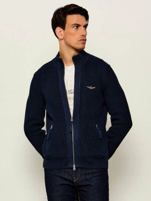 Aeronautica Militare Sweter | Regular Fit granatowy