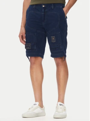 Aeronautica Militare Szorty jeansowe 251BE252CT3507 Granatowy Regular Fit