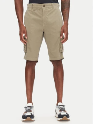 Aeronautica Militare Szorty materiałowe 251BE066CT1122 Khaki Regular Fit